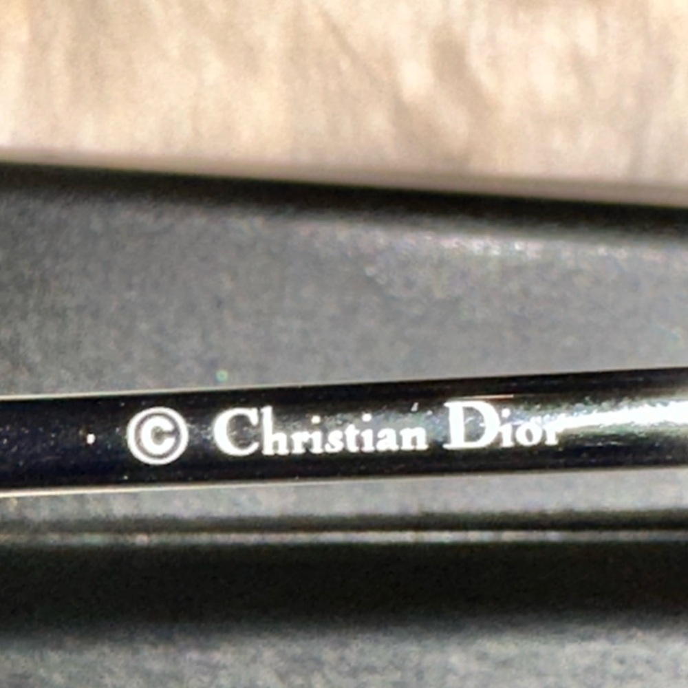 Dior pallidium silver graphite grey Reflected Aviator Sunglasses w/ case - Picture 3 of 8